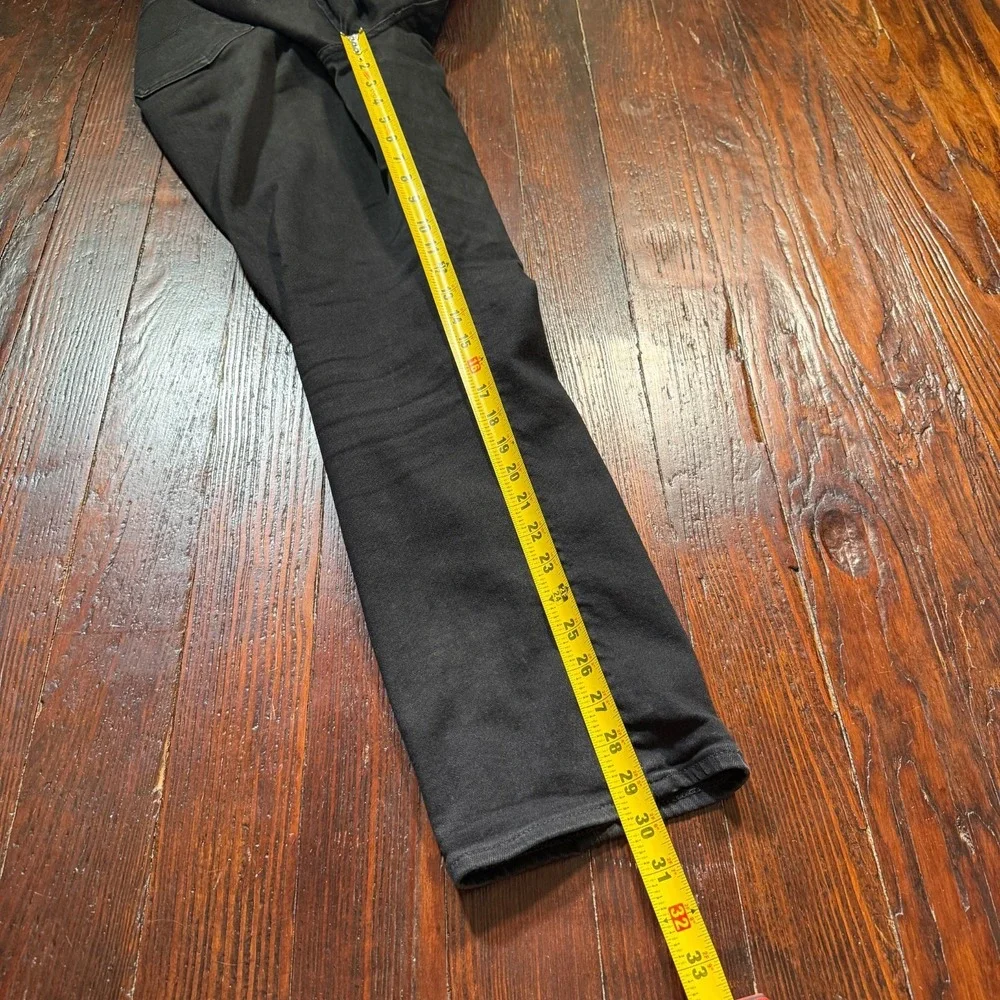 Levis 511 Premium Jeans Mens 42x32 Black Slim Straight Leg Stretch Biker‎ Goth